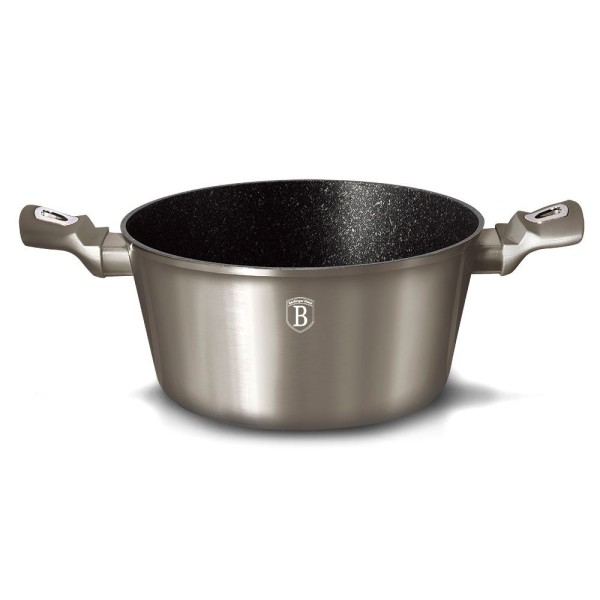 Гарнірка Berlinger Haus Metallic Line Carbon BH-1236-N 6,5л 28см для варіння і тушкування