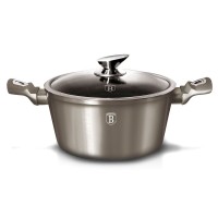 Гарнірка Berlinger Haus Metallic Line Carbon BH-1236-N 6,5л 28см для варіння і тушкування