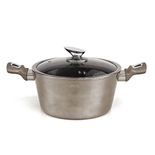 Гарнірка Berlinger Haus Metallic Line Carbon BH-1236-N 6,5л 28см для варіння і тушкування