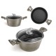 Гарнірка Berlinger Haus Metallic Line Carbon BH-1236-N 6,5л 28см для варіння і тушкування
