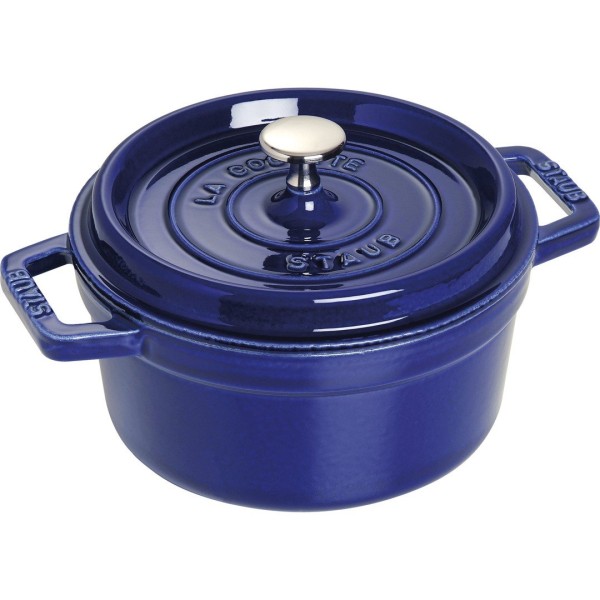 Кухонний традиційний каструля Staub La Cocotte, чавунна кругла 2,6 л, синя