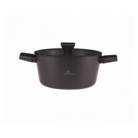 Garnek aluminiowy GRANITEX 340R 24cm 4,4L z powłoką Ilag i pokrywką – idealny do gotowania codziennego