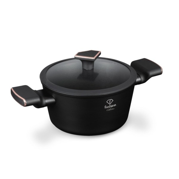 Garnek tradycyjny Fashion TV FTV-0037 do gotowania 20 cm, matte black/rose gold
