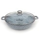 Wok Garnek Zilner ZL-7070 Marmurowy 5.5L 32cm do smażenia i duszenia potraw