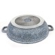 Wok Garnek Zilner ZL-7070 Marmurowy 5.5L 32cm do smażenia i duszenia potraw
