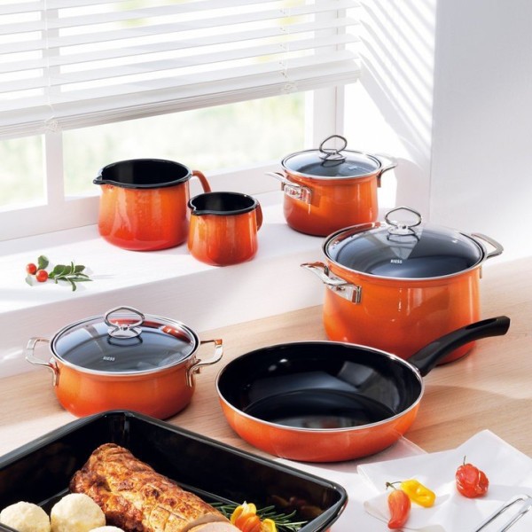 Garnek tradycyjny Riess Corall 1,0 l (16 cm) niski — do gotowania na kuchence