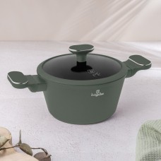 Garnek tradycyjny BerlingerHaus BH-8200 Matte Green Collection 20 cm z pokrywką