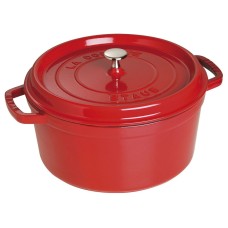 Garnek żeliwny Staub La Cocotte 6,7 l czerwony do duszenia i pieczenia