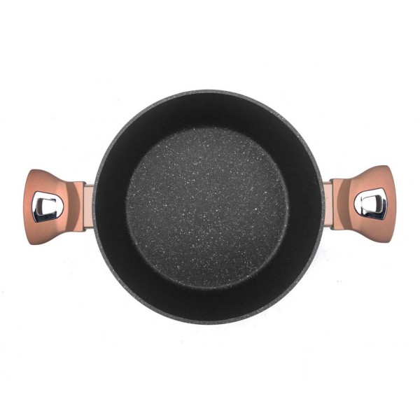 Каструля традиційна Berlinger Haus Metallic Line Rose Gold 4,5 л, 24 см для готування