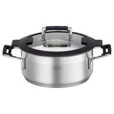 Garnek tradycyjny RÖSLE Silence Pro 20 cm niski do duszenia i gotowania