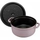 Garnek żeliwny Staub La Cocotte 3,8 l – idealny do duszenia i pieczenia, wzór kwiat wiśni