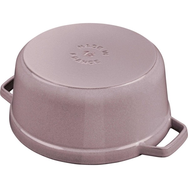 Garnek żeliwny Staub La Cocotte 3,8 l – idealny do duszenia i pieczenia, wzór kwiat wiśni