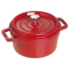 Класичний чавунний казанок Staub La Cocotte 2.2 л, червоний для готування