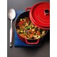 Класичний чавунний казанок Staub La Cocotte 2.2 л, червоний для готування