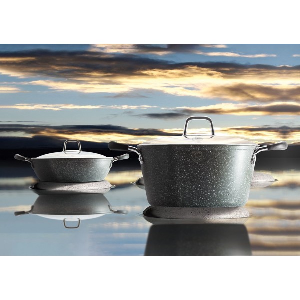 Garnek Berlinger Haus BH-1152-N 4,5L 24cm Gray Stone Touch do gotowania codziennego