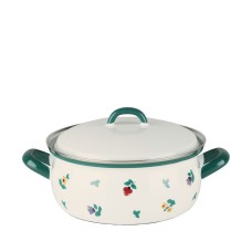 Garnek tradycyjny Riess GMUNDNER Streublumen 1,5 l niski 18 cm — do kuchni