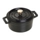 Гарячий горщик Staub Mini Cocotte з емальованого чавуну 250 мл, для приготування порційних страв, чорний