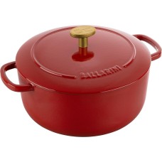 Каструля традиційна Ballarini Bellamonte 2,6 л, чавунна, для готування страв, червона