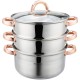 Garnek parowy Klausberg KB-7732 zestaw 4 el. do gotowania na parze 22 cm