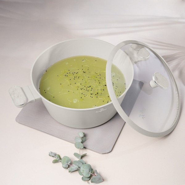 Garnek tradycyjny BerlingerHaus BH-8397 Sahara Marble 28 cm z pokrywką