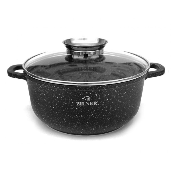 Garnek marmurowy Zilner ZL-9003 / 7005 2,3L 20cm do gotowania zdrowych potraw