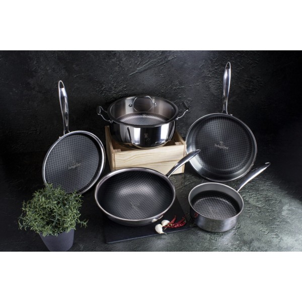 Garnek stalowy Berlinger Haus Eternal Collection BH-7445 4,5L 24cm do gotowania w kuchni