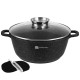Garnek Brunbeste BB-1980 1.6L 18cm z powłoką marmurową do gotowania na kuchence
