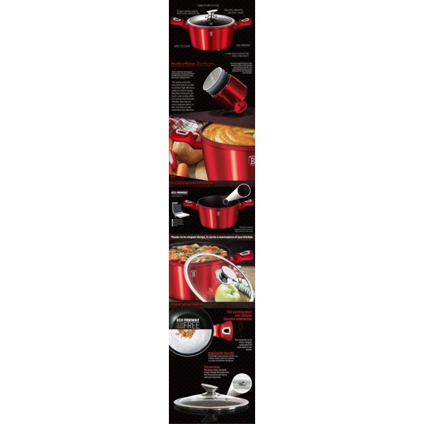 Каструля Berlinger Haus Metallic Line 6,5 л 28 см для готування