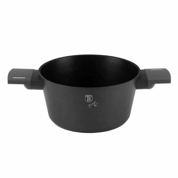 Garnek tytanowy Berlinger Haus Antracit BH-8130 20cm 2,5L z pokrywką - idealny do codziennego gotowania