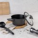 Garnek tytanowy Berlinger Haus Antracit BH-8130 20cm 2,5L z pokrywką - idealny do codziennego gotowania