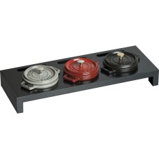 Stojak do garnków Staub na 3 mini cocotte czarny