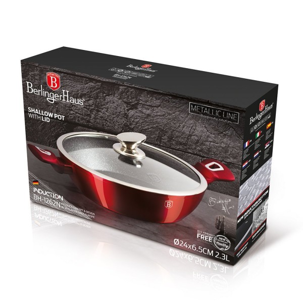 Garnek tradycyjny Berlinger Haus BH-1262 z pokrywką 28 cm do gotowania