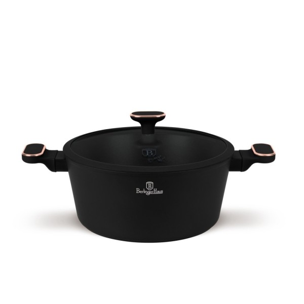 Garnkek tradycyjny BerlingerHaus BH-8359 Black Rose 28 cm z pokrywką