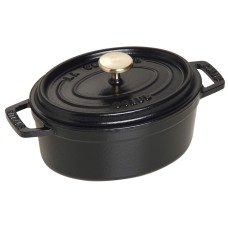 Каструля традиційна Staub La Cocotte овальна 600 мл, чорною емаллю