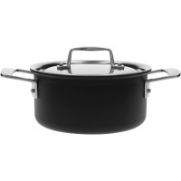 Горщик традиційний Demeyere Black 5 низький з кришкою 2,2 л для приготування страв