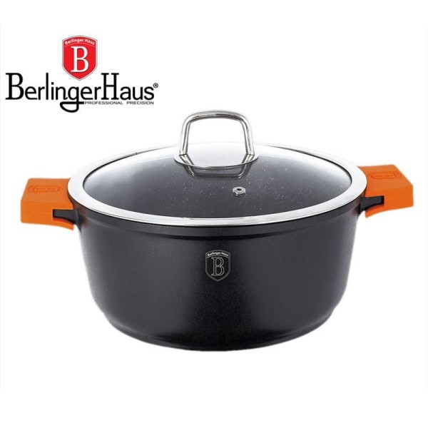 Гарнірна каструля Berlinger Haus Granit Diamond BH-1094 2.4 л/20 см для приготування їжі