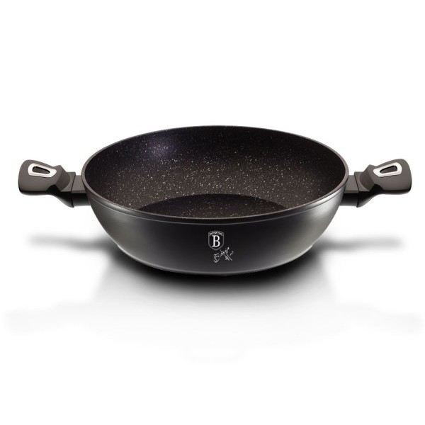 Каструля традиційна Berlinger Haus Black Silver BH-1850, 3.8 л, 28 см для приготування страв