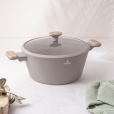 Garnek tradycyjny, BerlingerHaus BH-8340 Taupe Nordic, 28 cm z pokrywką