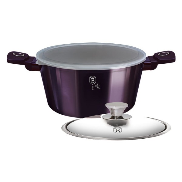 Каструля Berlinger Haus Purpura Eclipse BH-6628, 20 см, 2.2 л, титанова для готування