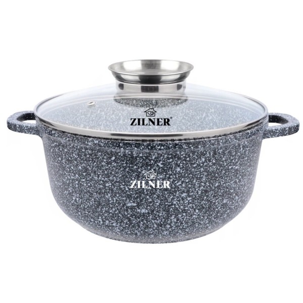 Garnek marmurowy Zilner ZL-7090 5,6L 26cm do gotowania i duszenia