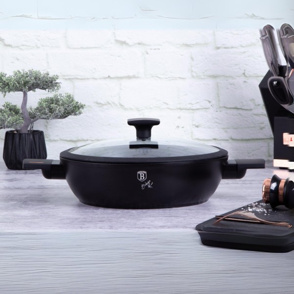 Garnek tradycyjny Berlinger Haus BH-7090 28 cm z pokrywką (płytki)