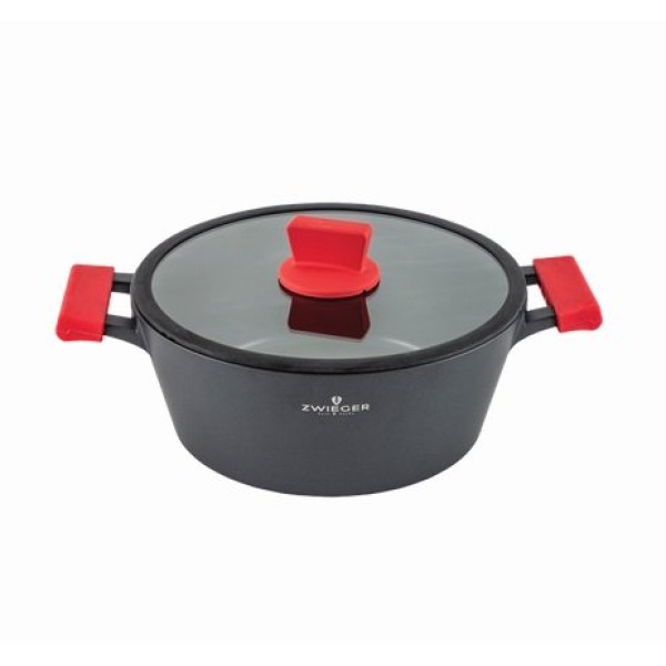 Гарнір традиційний ZWIEGER Obsidian 24 см 3 л з кришкою для індукції