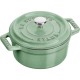 Mini garnek żeliwny Staub Mini Cocotte 250 ml miętowy idealny do zapiekania i serwowania porcji dla jednej osoby