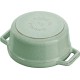 Mini garnek żeliwny Staub Mini Cocotte 250 ml miętowy idealny do zapiekania i serwowania porcji dla jednej osoby