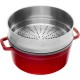 Каструля традиційна Staub La Cocotte кругла з чавуну, 3.8 л, червона, для готування
