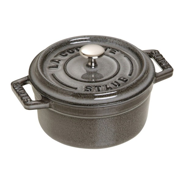 Гарнір традиційний, Staub Mini Cocotte, міні чавунний круглий 250 мл, графіт