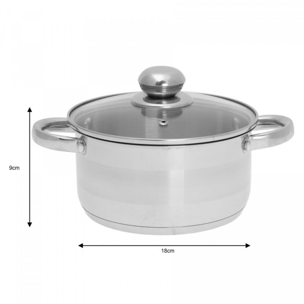 Garnek KiNGHOFF KH-4328 2L 18cm do gotowania codziennych potraw
