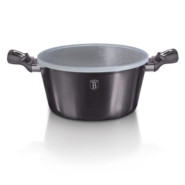 Garnek Berlinger Haus Carbon Pro BH-6924 8L 30cm z powłoką granitową do gotowania dla rodziny