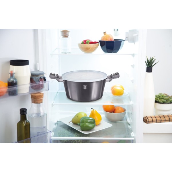 Garnek Berlinger Haus Carbon Pro BH-6924 8L 30cm z powłoką granitową do gotowania dla rodziny