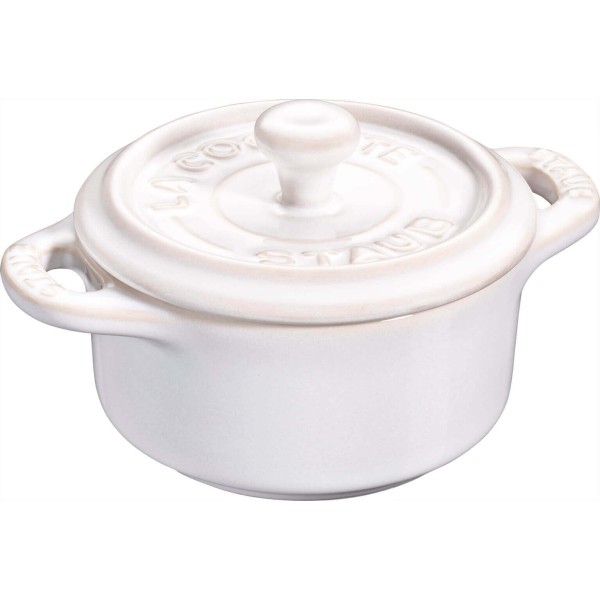 Zestaw garnków tradycyjnych Staub Gift Giving 4x mini cocotte okrągły 10 cm kość słoniowa
